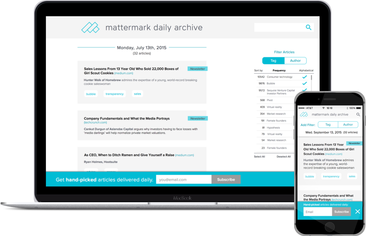 Mattermark Daily Mobile